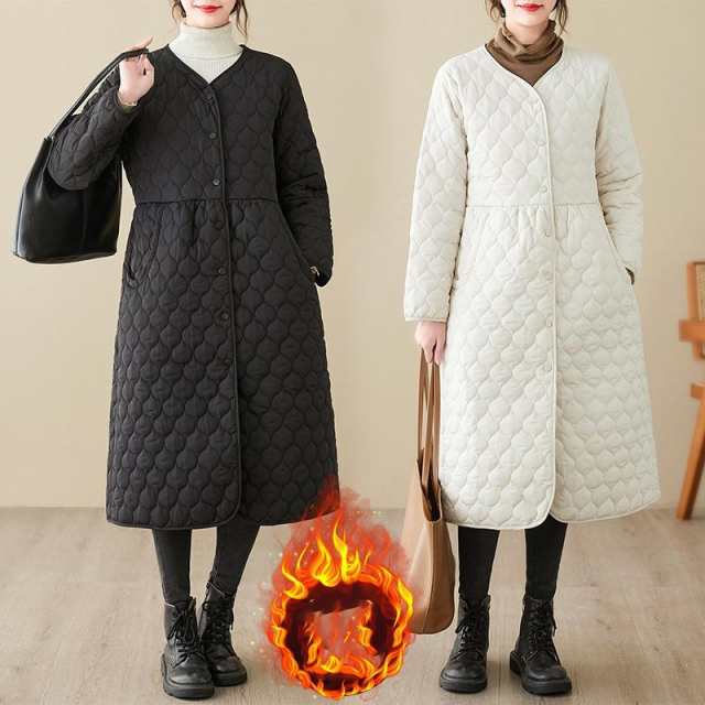 思わずデイリー使いしたくなるような快適な着心地を追求した「軽くて、暖かい」ロング丈中綿ジャケット。 腰回りまでしっかりと包み込むロング丈。 カジュアルになりやすいキルティングジャケットもIラインで女性