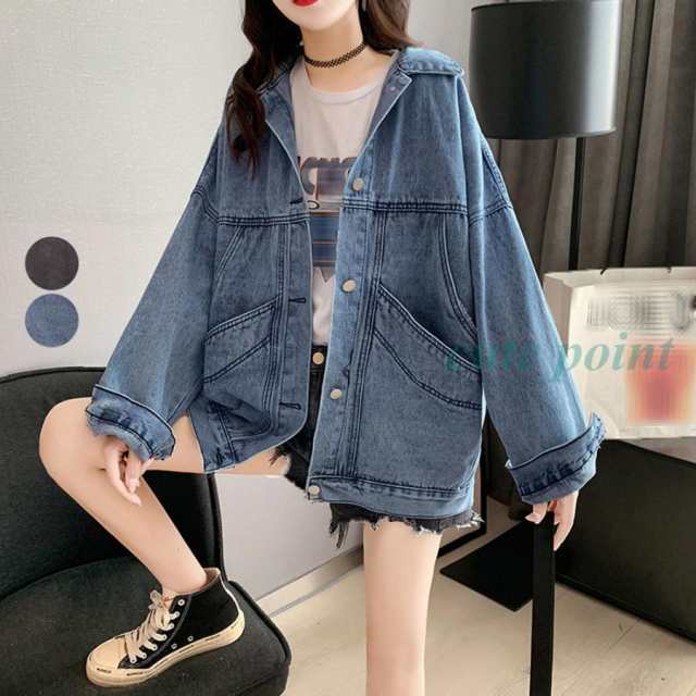 素材：綿95%+ポリエステル5%カラー：ブルー/チャコールブラックサイズ：ワンサイズ(XL)着丈:約61cm 肩幅:約62cm 袖丈:約46cm ゆき:約77cm 身幅:約55cm 胸囲:約110cm